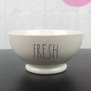 Rae Dunn Ceramic Bowl “FRESH”